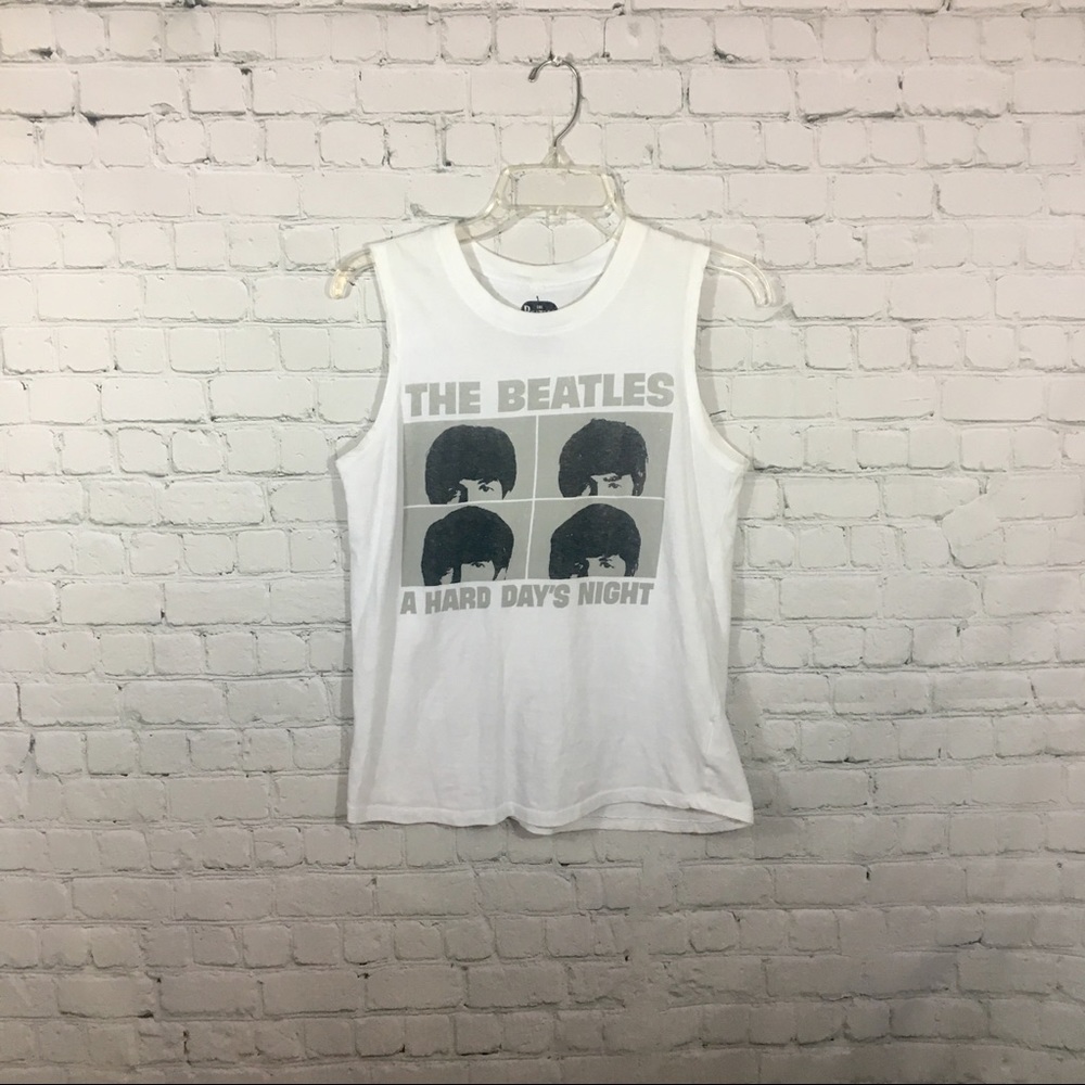The Beatles A Hard Day’s Night White Tank